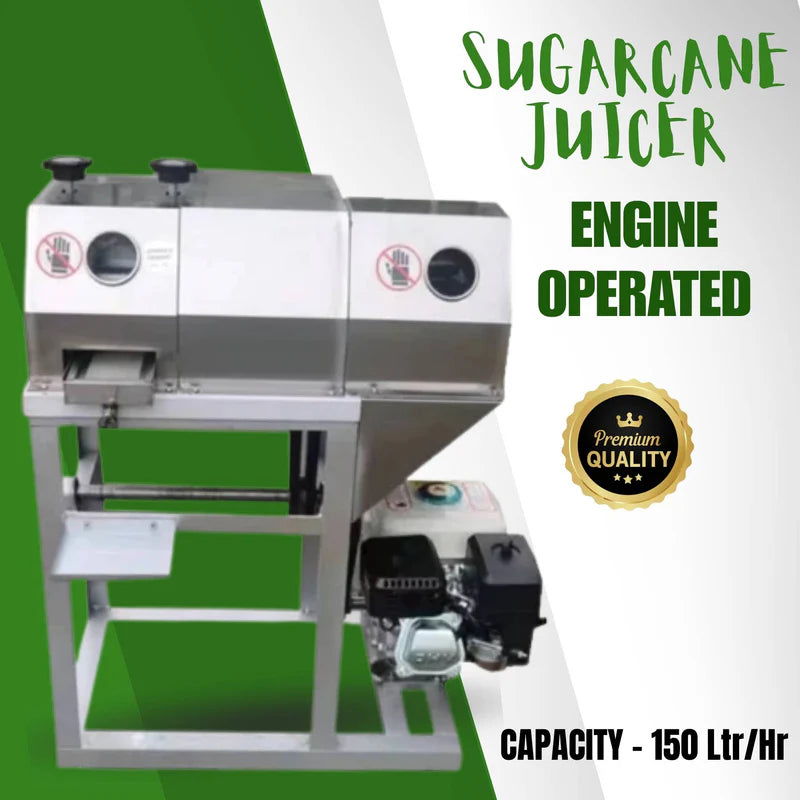 Sugarcane Juicer Cum Peeler Machine with 6.5 HP Engine
