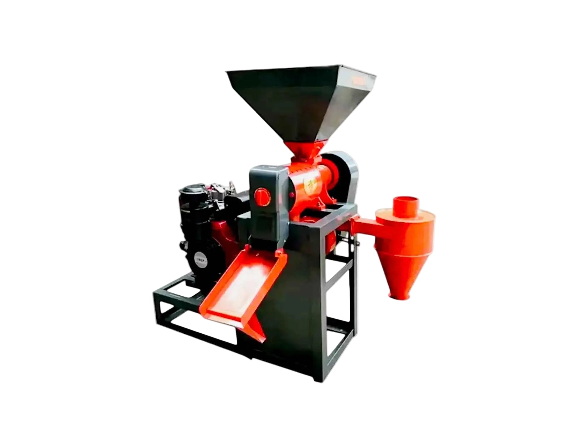 6N70 Mini Rice Mill With 13HP Diesel Engine With Manual And Self Start