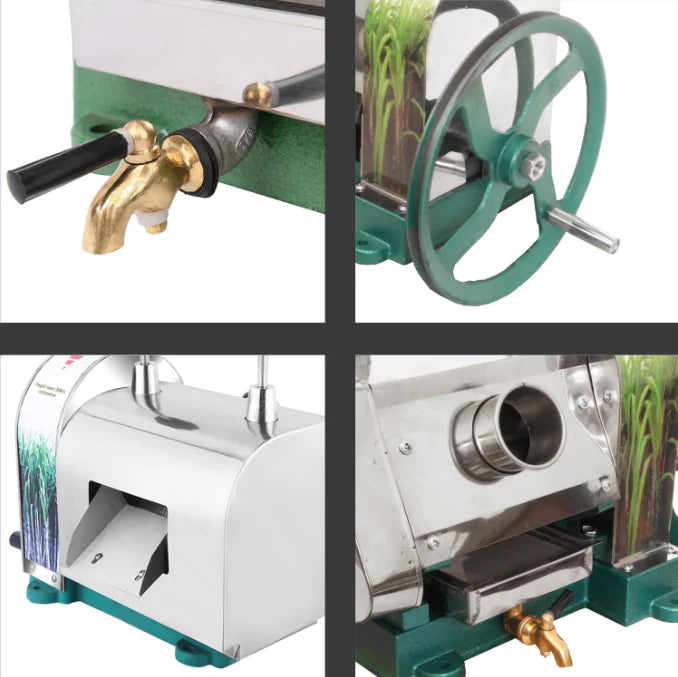 Manual Sugarcane Juice Machine – Stainless Steel Body with 6.5HP Air-Cooled 4-Stroke Petrol Engine