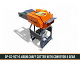 Chaff Cutter with 3HP Motor Conveyor Belt & Gear