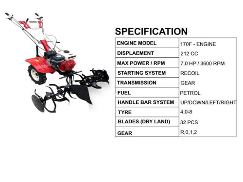 Heavy Duty Petrol Engine Power Weeder - 7HP Performance for Efficient Landscaping
